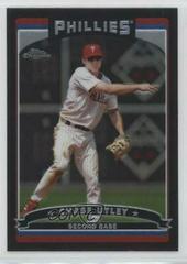 Chase Utley [Black Refractor] Baseball Cards 2006 Topps Chrome Prices