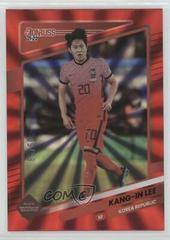 Kang in Lee [Red Laser] Soccer Cards 2021 Panini Donruss Road to Qatar Prices