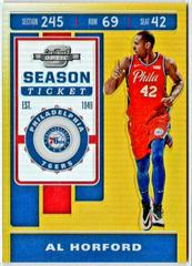 Al Horford [Gold] #18 Basketball Cards 2019 Panini Contenders Optic Prices