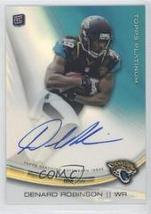 Denard Robinson [Frost Refractor] #A-DR Football Cards 2013 Topps Platinum Autograph Prices