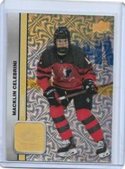 Macklin Celebrini [Gold Patterned Foilboard] #26 Hockey Cards 2023 Upper Deck Team Canada Juniors Prices