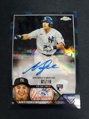 Anthony Volpe [Black] Baseball Cards 2023 Topps Chrome Update Sapphire Autographs Prices
