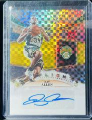 Ray Allen [Gold] #IFS-RAY Basketball Cards 2022 Panini Select In Flight Signatures Prices