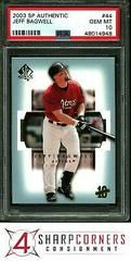Jeff Bagwell #44 Baseball Cards 2003 SP Authentic Prices