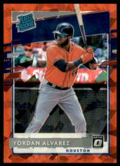 Yordan Alvarez [Red Cracked Ice] #45 Baseball Cards 2020 Panini Donruss Optic Prices