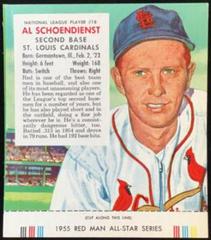 Al Schoendienst #18 Baseball Cards 1955 Red Man Tobacco Prices