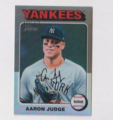Aaron Judge [Silver Refractor] #112 Baseball Cards 2024 Topps Heritage Chrome Prices