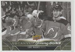 Luke Hughes [Black White] #C213 Hockey Cards 2023 Upper Deck UD Canvas Prices