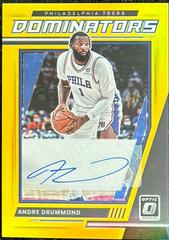 Andre Drummond [Gold] #DS-ADR Basketball Cards 2021 Panini Donruss Optic Dominators Signatures Prices