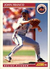 John Franco #605 Baseball Cards 1992 Score Prices