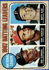 NL Batting Leaders Baseball Cards 1968 Topps Prices