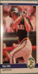 Don Hill #448 Baseball Cards 1984 Fleer Prices