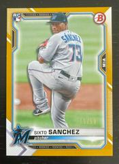 Sixto Sanchez [Gold] Baseball Cards 2021 Bowman Prices