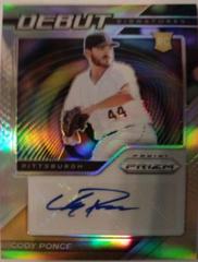 Cody Ponce [Silver Prizm] #DS-CP Baseball Cards 2021 Panini Prizm Debut Signatures Prices
