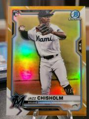 Jazz Chisholm [Gold Refractor] #57 Baseball Cards 2021 Bowman Chrome Prices