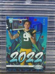 Christian Watson [Teal] #2022-18 Football Cards 2022 Panini Certified 2022 Prices