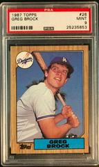 Greg Brock Baseball Cards 1987 Topps Prices