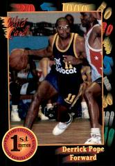 Derrick Pope #105 Basketball Cards 1991 Wild Card Prices