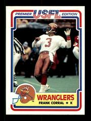 Frank Corral #2 Football Cards 1984 Topps USFL Prices