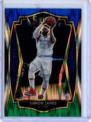 LeBron James [Blue White Green Flash] Basketball Cards 2020 Panini Select Prices