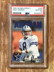 Troy Aikman #232 Football Cards 1992 Skybox Impact Prices