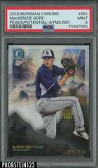 MacKenzie Gore [Atomic Refractor] #MG Baseball Cards 2018 Bowman Chrome Peaks of Potential Prices