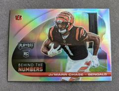 Ja'Marr Chase [Silver] #BTN-JCH Football Cards 2021 Panini Playoff Behind the Numbers Prices