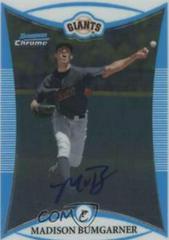 Madison Bumgarner [Autograph] #BCP120 Baseball Cards 2008 Bowman Chrome Prospects Prices
