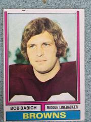 Bob Babich #376 Football Cards 1974 Topps Prices