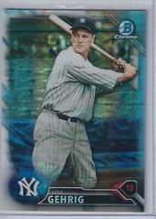 Lou Gehrig Baseball Cards 2016 Bowman Chrome National Refractors Prices