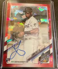 Lewin Diaz [Red] #RA-LD Baseball Cards 2021 Topps Chrome Sapphire Rookie Autographs Prices