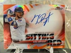Kris Bryant [Orange Refractor] #KB Baseball Cards 2018 Topps Finest Autographs Prices
