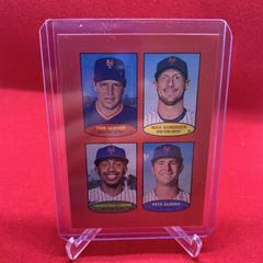 Tom Seaver, Max Scherzer, Francisco Lindor, Pete Alonso [Red] Baseball Cards 2023 Topps Heritage 1974 Stamps Prices