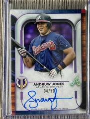 Andruw Jones [Purple] #TA-AJ Baseball Cards 2022 Topps Tribute Autographs Prices