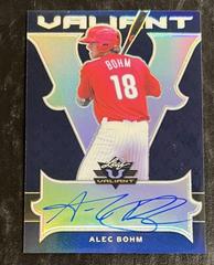 Alec Bohm [Autographs Navy] #BA-AB1 Baseball Cards 2018 Leaf Valiant Prices