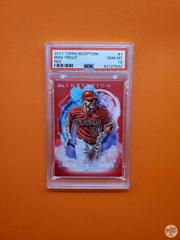 Mike Trout [Red] #1 Baseball Cards 2017 Topps Inception Prices