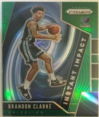 Brandon Clarke [Green Prizm] Basketball Cards 2019 Panini Prizm Instant Impact Prices