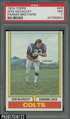 Don McCauley #43 Football Cards 1974 Topps Parker Brothers Prices