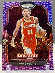 Trae Young [Purple Shimmer] #1 Basketball Cards 2022 Panini Prizm Monopoly Prices