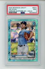 Ryan Jensen [Aqua] #BD-9 Baseball Cards 2020 Bowman Draft Sapphire Prices