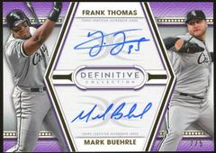 Frank Thomas, Mark Buehrle [Purple] #DAC-TBU Baseball Cards 2022 Topps Definitive Dual Autograph Collection Prices