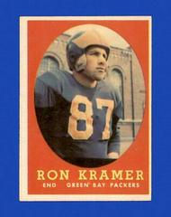 Ron Kramer #58 Football Cards 1958 Topps Prices