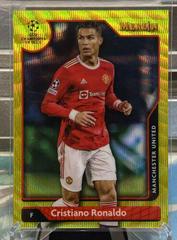 Cristiano Ronaldo [Yellow Wave] #7 Soccer Cards 2021 Topps Merlin Chrome UEFA Prices