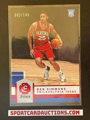 Ben Simmons [Prince] Basketball Cards 2016 Panini Excalibur Prices