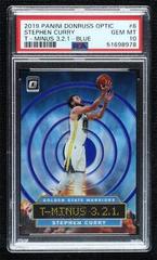 Stephen Curry [Blue] Basketball Cards 2019 Panini Donruss Optic T-Minus 3,2,1 Prices