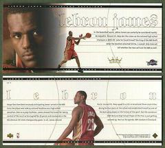 LeBron James Oversize #LJ1 Basketball Cards 2003 Upper Deck Box Set Prices