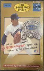 Blaster Box Baseball Cards 2000 Fleer Greats Prices