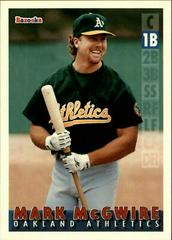 Mark McGwire Baseball Cards 1995 Bazooka Prices