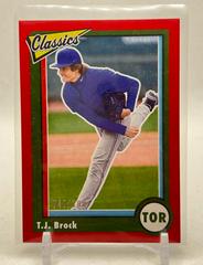 T. J. Brock [Red] #3 Baseball Cards 2023 Panini Chronicles Classics Prices