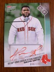 David Ortiz [Autograph Green] #281A Baseball Cards 2017 Topps Now Prices